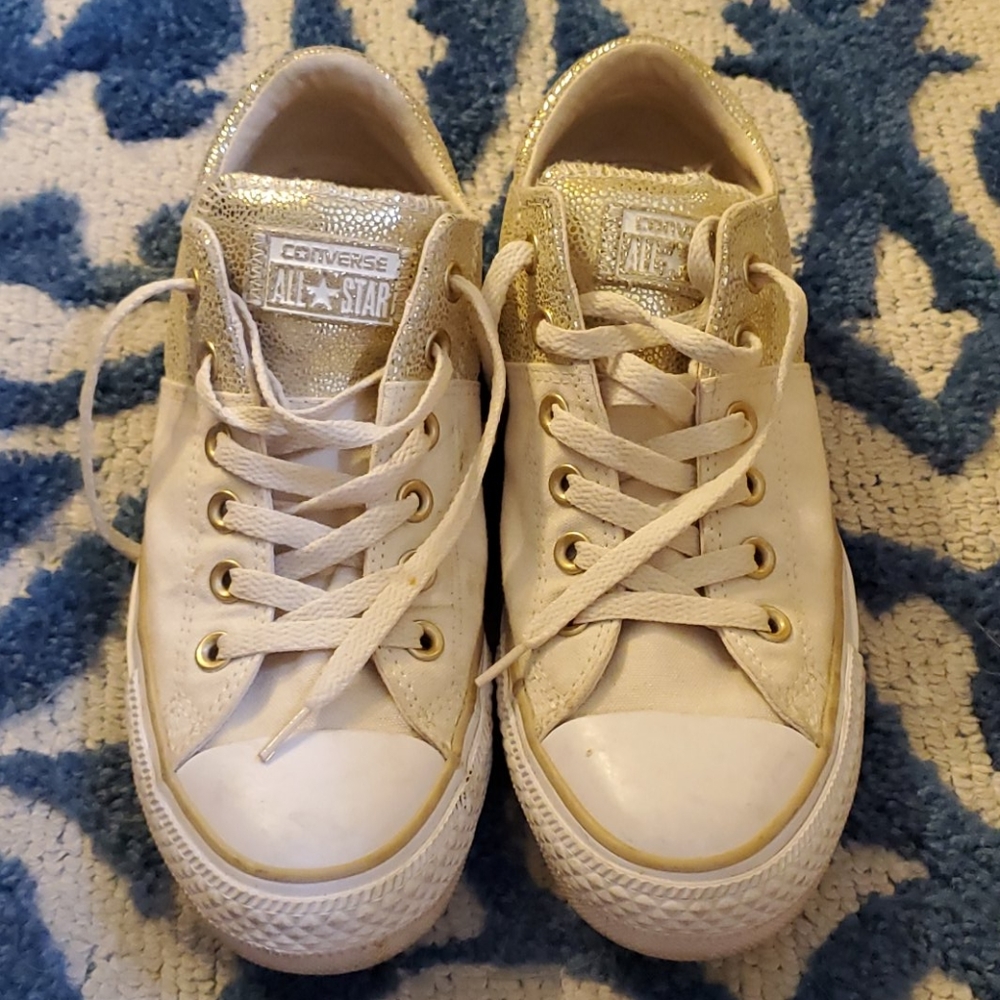 Gold/Taupe Converse All Stars